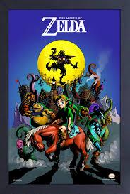 Gamer Gear - FRAMED ART - 11x17 - NINTENDO - Zelda - Majoras Mask