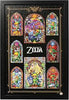 Gamer Gear - FRAMED ART - 11x17 - NINTENDO - Zelda - Stained Glass