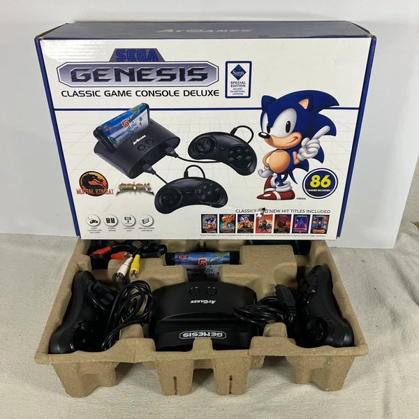 SG Genesis HW System - Classic Game Console Deluxe - 86 Built in Games - AtGames - Sam's Club Special Edition w/ Special 5 in 1 Cartridge - USED