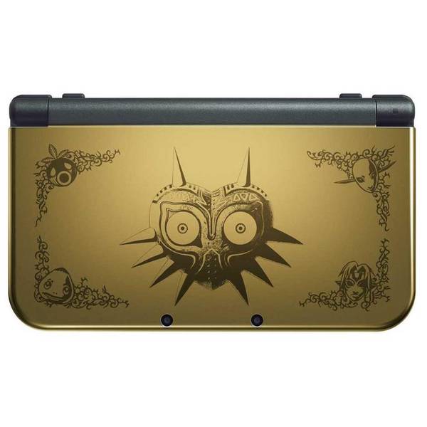 3DS N3DSXL New Nintendo 3DS XL System - HW - The Legend of Zelda Majora's Mask Edition - Gold with Majora's Mask Symbol - USED