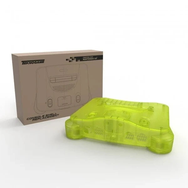 Repair Part - N64 Custom Color Shell (3rd) Repair Box - TeknoGame Innex - Extreme Green - NEW