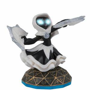 Skylanders - Swap Force - Figure - Blue Base - Magic - Enchanted Star Strike - Lightcore - Black and White Figure doing Fan Dance - 84795888 - USED