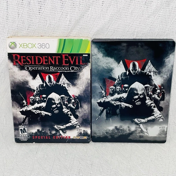 X360 Resident Evil - Operation Raccoon City - Steelbook and Game - DLC MAY NOT BE INCLUDED