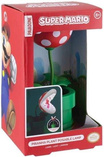 Gamer Gear - Room Decor - Nintendo - Super Mario - Piranha Plant Posable Lamp - NEW