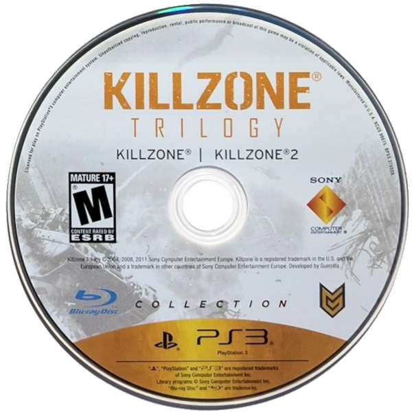 PS3 Killzone Trilogy Collection - Disc 1 Only - Killzone 1 & 2 Only