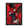 Gamer Gear - FRAMED ART - 10x12 in - Persona 5 - Royal P5 - Protagonist Codename Joker - Lenticular Framed Poster