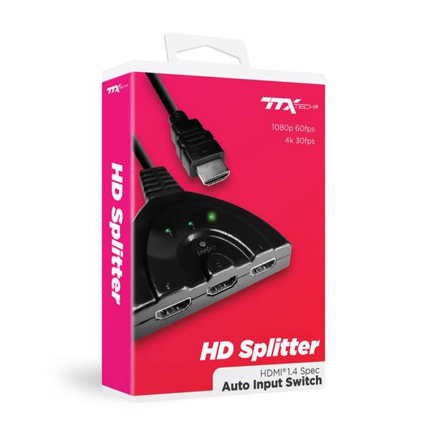 Z HDMI Splitter - HDMI 1.4 Spec Auto Input Switch - TTX Tech - NEW