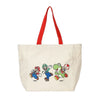 Gamer Bags - Tote Bag - Nintendo - Mario Luigi Yoshi Toad - Canvas - Beige - NEW