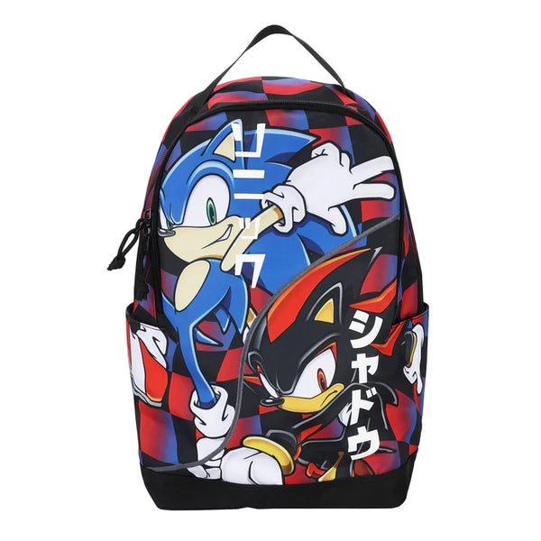 Gamer Bags - Backpack - Sonic the Hedgehog - Sonic & Shadow - 18.5in - Black - NEW