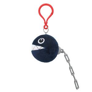 Plush - Nintendo - Super Mario - Chain Chomp - Clip On - 4in mini plushies - backpack clip-ons - NEW