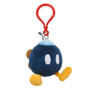 Plush - Nintendo - Super Mario - Bob omb - Clip On - 4in mini plushies - backpack clip-ons - NEW