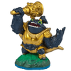 Skylanders - Swap Force - Figure - Blue Base - Life - Legendary Zoo Lou - Dark Blue Bear-Like Shaman in Gold Tunic with Gold Cape and Gold Club - 84793888 - USED