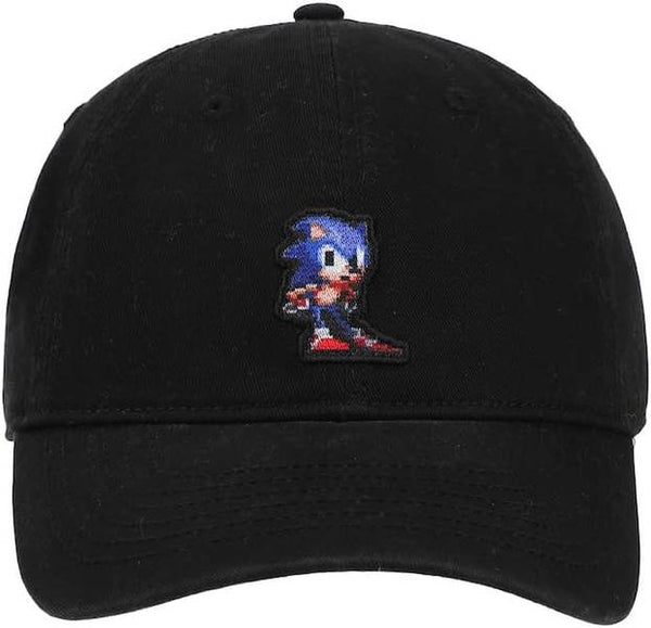 Gamer Hat - Sega - Sonic the Hedgehog - I'm Outta Here - Pixelized Unstructured Cap - Black