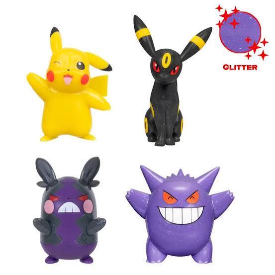Gamer Toys - Action Figure - Nintendo - Pokemon - Battle Figure Glitter - Assorted Characters - Pikachu, Gengar, Umbreon, Morpeko - L2P - NEW