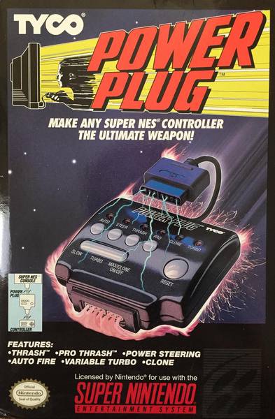 SNES Power Plug (3rd) - Turbo Adapter - Tyco - NEW / SEALED