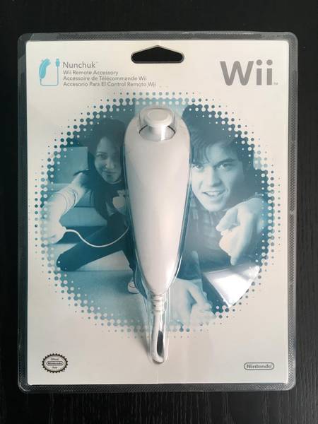 Wii Nunchuk Controller (1st) - White - NEW / SEALED