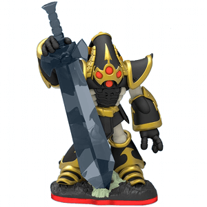 Skylanders - Trap Team - Figure - Red Base - Undead - Krypt King - Haunted Suit of Gold-Trimmed Armor with 4 Orange Eyes and Gray Camo Sword - USED