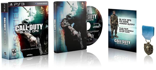 PS3 Call of Duty - Black Ops - Hardened Edition - Complete with Outer Box, Steelbook, Game and Medal - DLC MAY NOT BE INCLUDED