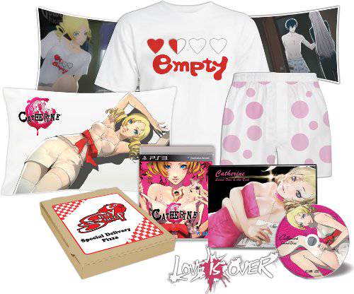 PS3 Catherine - Love Is Over - Deluxe Edition - Slipcover, Pizza Box, Art Book, OST CD, Boxers, Shirt and Pillowcase