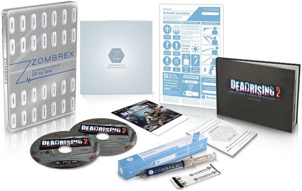 PS3 Dead Rising 2 - Zombrex Edition - Game, Steelbook, Bonus Disc, Brochure, Safety Card, Syringe Pen, Art Book and Prescription Pad