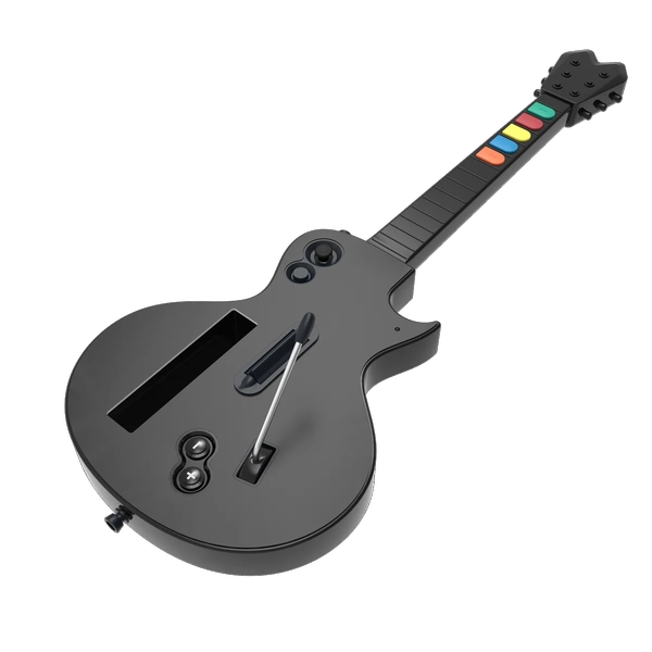 Wii Guitar Controllers - Hyper Strummer - Hyperkin - works on ALL Guitar Hero & Rock Band games EXCEPT Rock Band 1 - Black - NEW