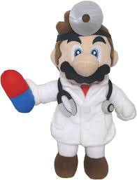 Plush - Nintendo - Super Mario - Dr Mario - 10 in - NEW