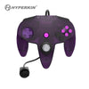 N64 Controller (3rd) Captain+ Premium Controller – Special Edition - works on original N64 & Modretro M64 consoles - Hall Effect Stick 64 - LAVENDER Clear Translucent Purple - NEW