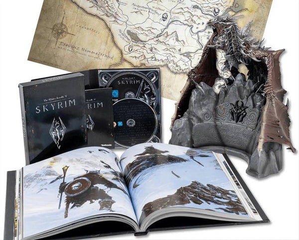 PS3 Elder Scrolls V 5 - Skyrim - Collector's Edition - Complete with Big Box, Game, Artbook, Bonus DVD and Statue