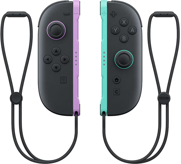 NS2 Joy-Con 2 (1st) - Set of 2 - Light Purple / Light Green - USED