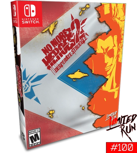 NS No More Heroes 2 - Limited Run #100 - Collector's Edition - Complete in Box with Game, Soundtrack, Poster, Art Book, and Steelbook