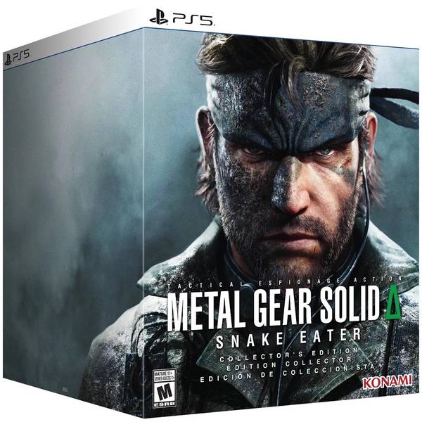 PS5 Metal Gear Solid Delta - Snake Eater - Collector's Edition - Complete in Box with Game, Terrarium Diorama, 2 Patches, Steelbook, and Lanyard