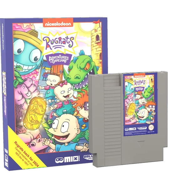 NES Rugrats - Adventures in Gameland - Limited Run - First Print - RECALLED PRODUCT - MAY DAMAGE CONSOLE - NEW/SEALED
