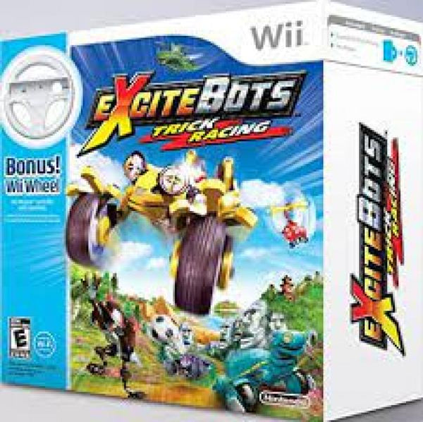 Wii Excitebots - Trick Racing - Complete with Wheel