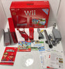 Wii F - Nintendo Wii - System HW - Super Mario Bros. 25th Anniversary Bundle - Red - (Plays GC) - Complete in Box with New Super Mario Bros. Wii and Wii Sports - USED