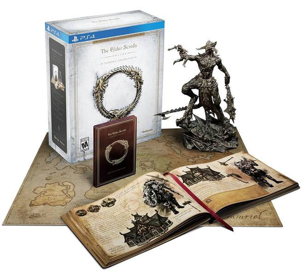 PS4 Elder Scrolls Online - Tamriel Unlimited - Imperial Edition - Complete with Big Box, Steelbook with Game, Molag Bal Statue, Tamriel Guide and Tamriel Map - ONLINE ONLY - PS PLUS REQUIRED - DLC MAY NOT BE INCLUDED
