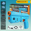 PS2 PS1 Light Gun (3rd) - INTEC - Time Breaker - COMPLETE with Gun & HDMI hookup kit - BLUE - Works on ANY Modern HDTV - NEW