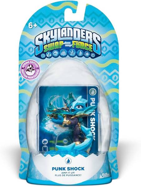 Skylanders - Swap Force - Figure - Blue Base - Water - Punk Shock - Fish Woman with Crossbow - Spring Edition - NEW/SEALED