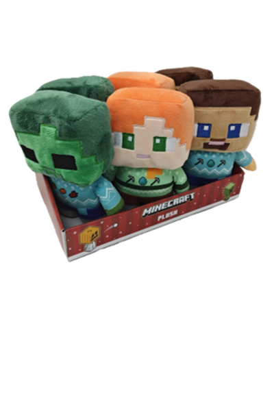 Plush - Minecraft - Holiday Assorted Styles - 8 in - ALL