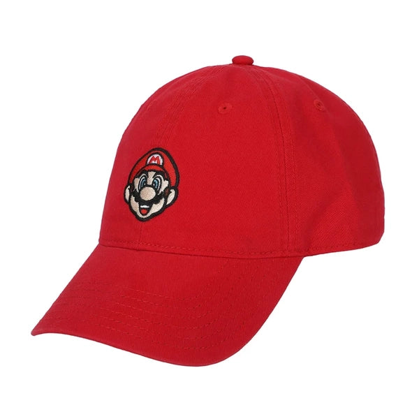 Gamer Hat - Nintendo - Super Mario - Mario face - red - Dad hat - NEW