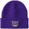 Gamer Hat - Nintendo - Pokemon - Gengar Face - Beanie hat - purple - NEW