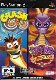 PS2 Crash Twinsanity / Spyro A Hero's Tail - E3 2004 Limited Edition Demo - Demo Disc
