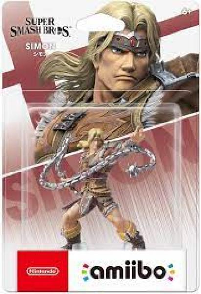 Amiibo - Gold Smash Base - Simon Belmont - Castlevania - Blonde Vampire hunter dressed in brown - NEW