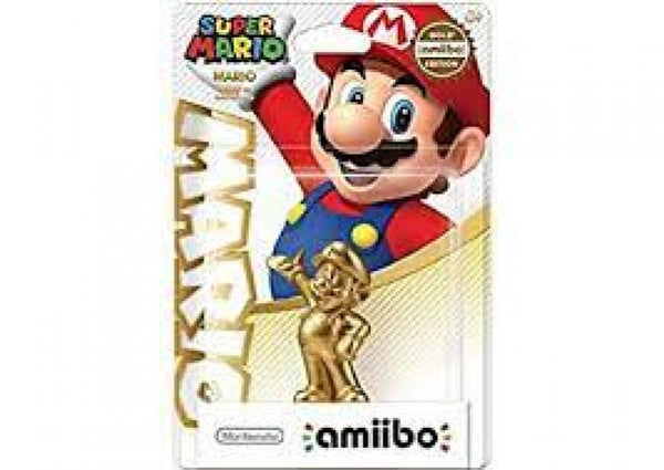 Amiibo - Red Base - Mario - Gold Edition - the famous red plumber all painted Gold - NEW
