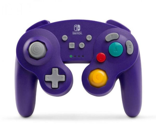 NS Controller - Wireless (3rd) Power A - GameCube Style Wireless Controller - Purple Indigo - USED