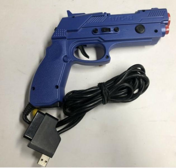 PS2 GunCon 2 - Light Gun - Blue - USED