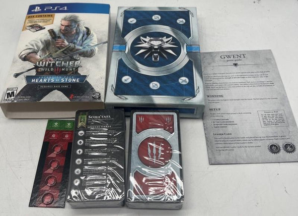 PS4 Witcher III 3 - Wild Hunt - Hearts of Stone Expansion Pack - Includes Limited Edition Gwent Set - DLC MAY NOT BE INCLUDED