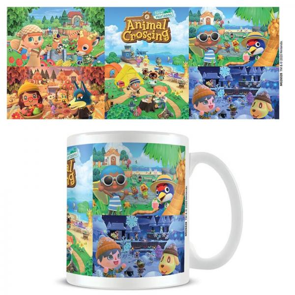 Z Novelty Mug - 15oz - Nintendo - Animal Crossing - New Horizons Four Seasons - NEW