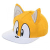 Gamer Hat - Sonic the Hedgehog - TAILS - big face - snapback with ears - NEW
