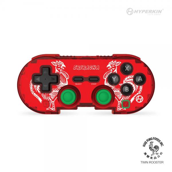 NS PC USB Wireless Controller - Bluetooth - for Switch or PC - SRIRACHA Hot Sauce style (3rd) Hyperkin - NEW