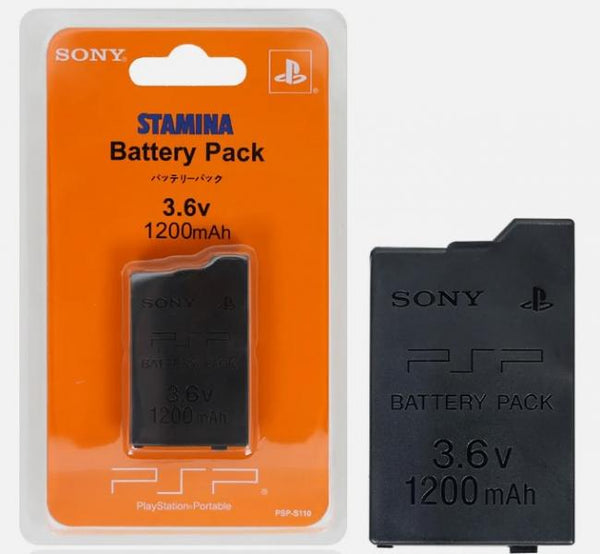 PSP Replacement Battery - Stamina Battery Pack - Bright Orange Packaging - PSP 2000/3000 - NEW and SEALED